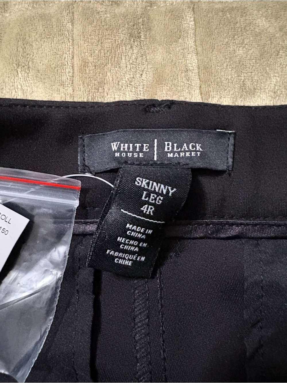 White House Black Market Black Skinny Leg Pants - Tagged Size 4R
